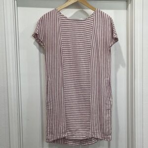 Madewell Pink Striped Dress